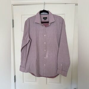 Zara Textured Slim Fit Dress Shirt Size XL